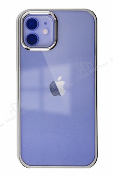 Eiroo Color Series iPhone 12 / 12 Pro 6.1 in Silver Rubber Klf