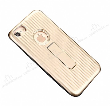 Eiroo Craft View iPhone 6 Plus / 6S Plus Standl Gold Rubber Klf