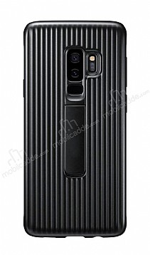 Eiroo Craft View Samsung Galaxy S9 Plus Standl Siyah Rubber Klf
