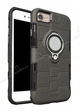 Eiroo Durable iPhone 6 / 6S Ultra Koruma Dark Silver Klf