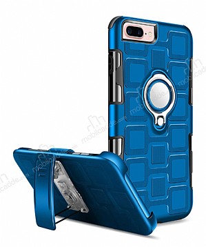 Eiroo Durable iPhone 7 Plus / 8 Plus Ultra Koruma Mavi Klf