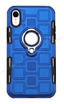 Eiroo Durable iPhone XR Ultra Koruma Mavi Klf