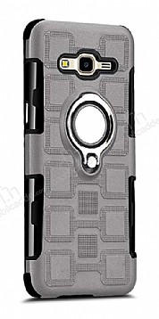 Eiroo Durable Samsung Galaxy J7 Ultra Koruma Dark Silver Klf