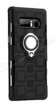 Eiroo Durable Samsung Galaxy Note 8 Ultra Koruma Siyah Klf