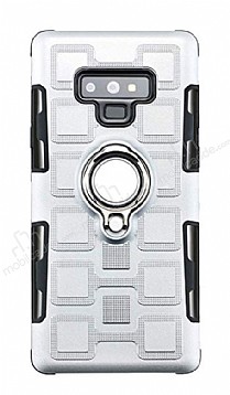 Eiroo Durable Samsung Galaxy Note 9 Ultra Koruma Silver Klf