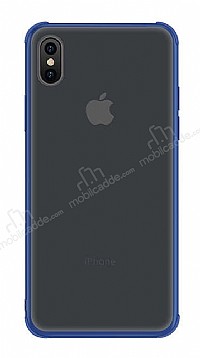 Eiroo Duro iPhone XS Max Ultra Koruma Lacivert Klf