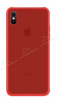 Eiroo Duro iPhone XS Max Ultra Koruma Krmz Klf