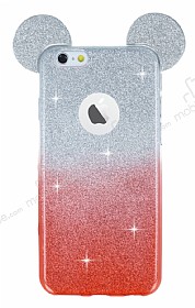 Ear Sheenful iPhone 6 / 6S Krmz Silikon Klf