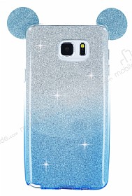 Ear Sheenful Samsung Galaxy Note 5 Mavi Silikon Klf