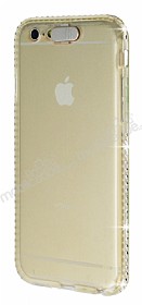 Eiroo Edges Glow iPhone 6 Plus / 6S Plus Fla Sensrl Tal effaf Gold Silikon Klf