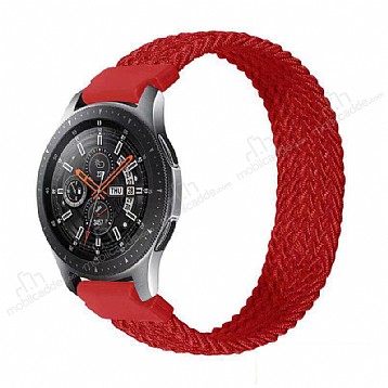 Eiroo Fabric Samsung Galaxy Watch 46mm Krmz Kuma Kordon