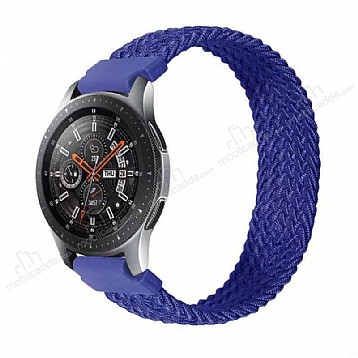 Eiroo Fabric Samsung Galaxy Watch 46mm Lacivert Kuma Kordon