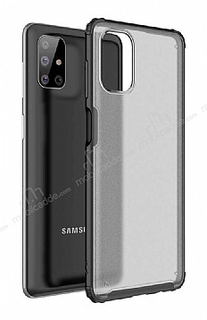 Eiroo Firm Samsung Galaxy M51 Ultra Koruma Siyah Klf