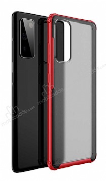 Eiroo Firm Samsung Galaxy S20 FE Süper Koruma Kırmızı Kılıf