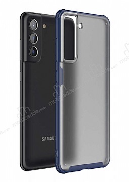 Eiroo Firm Samsung Galaxy S21 FE 5G Ultra Koruma Lacivert Klf