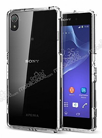 Eiroo Fit Side Sony Xperia Z2 Silikon Kenarl effaf Rubber Klf