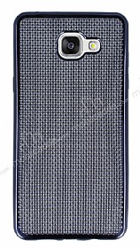 Eiroo Flashy Samsung Galaxy A7 2016 Metalik Siyah Silikon Klf