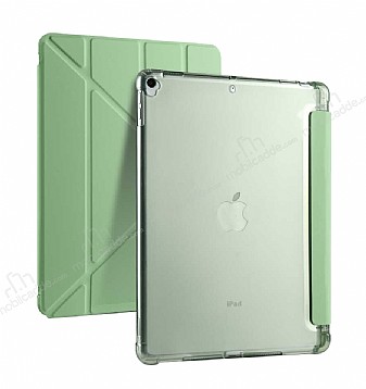 Eiroo Fold Apple iPad 10.2 (2021) Kalemlikli Standl Yeil Klf