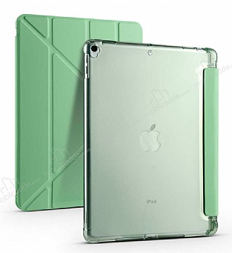 Eiroo Fold iPad 10.2 2020 Kalemlikli Standl Yeil Klf
