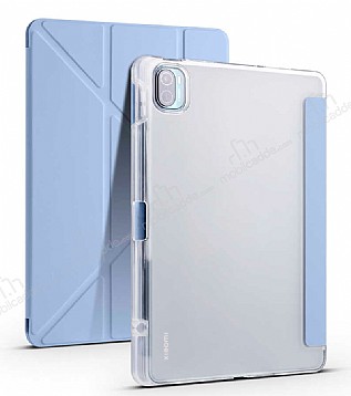 Eiroo Fold Xiaomi Pad 5 Kalemlikli Standl Mavi Klf