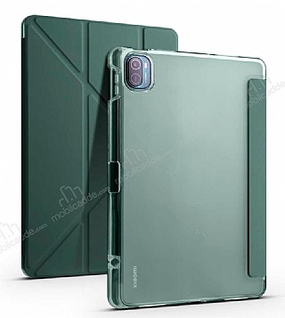 Eiroo Fold Xiaomi Pad 5 Kalemlikli Standl Koyu Yeil Klf