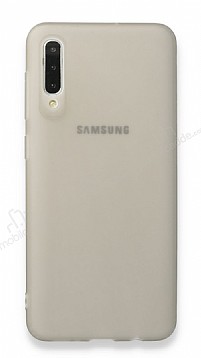 Eiroo Frosty Samsung Galaxy A30S effaf Siyah Silikon Klf