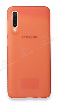 Eiroo Frosty Samsung Galaxy A50 Krmz Silikon Klf