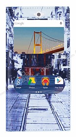 General Mobile Android One / General Mobile GM 5 Gizli Mknatsl Pencereli Taksim Deri Klf