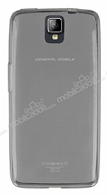 General Mobile Discovery 2 Ultra nce effaf Siyah Silikon Klf