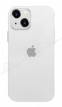 Eiroo Ghost Thin iPhone 14 Ultra nce effaf Beyaz Rubber Klf