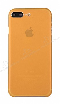 Eiroo Ghost Thin iPhone 7 Plus / 8 Plus Ultra nce Turuncu Rubber Klf