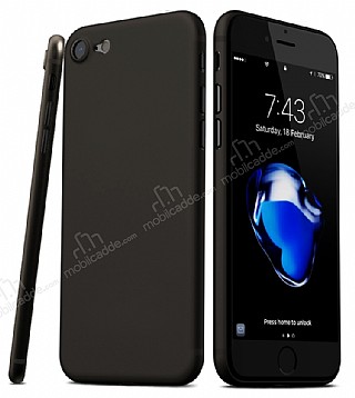 Eiroo Ghost Thin iPhone SE 2020 Ultra İnce Siyah Rubber Kılıf