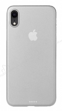 Eiroo Ghost Thin iPhone XR Ultra nce effaf Beyaz Rubber Klf