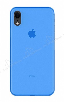 Eiroo Ghost Thin iPhone XR Ultra nce Mavi Rubber Klf