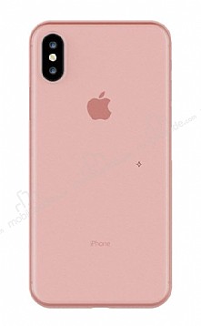 Eiroo Ghost Thin iPhone XS Max Ultra nce Pembe Rubber Klf
