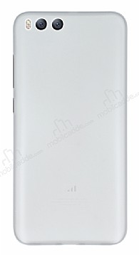 Eiroo Ghost Thin Xiaomi Mi 6 Ultra nce effaf Beyaz Rubber Klf
