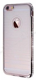 Eiroo Glace iPhone 6 Plus / 6S Plus Rose Gold Tal Kenarl effaf Silikon Klf