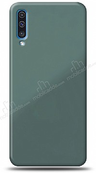 Eiroo Glass Samsung Galaxy A50s Silikon Kenarl Cam Yeil Klf