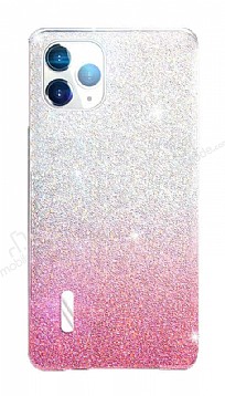 Eiroo Gleam iPhone 11 Pro Max Pembe Silikon Klf