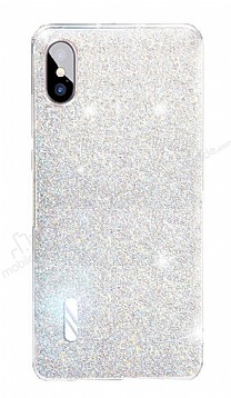 Eiroo Gleam iPhone X / XS Silver Silikon Klf