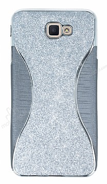 Eiroo Glint Samsung Galaxy J7 Prime / J7 Prime 2 Simli Silver Silikon Klf