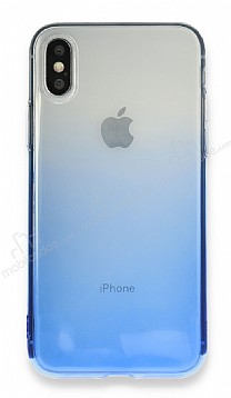 Eiroo Gradient iPhone X / XS Geili Mavi Silikon Klf
