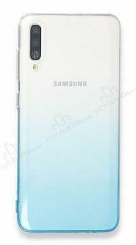 Eiroo Gradient Samsung Galaxy A30S Geili Turkuaz Silikon Klf