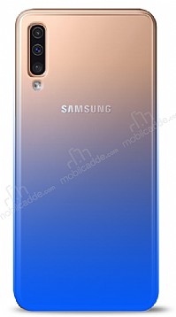 Eiroo Gradient Samsung Galaxy A7 2018 Geili Mavi Rubber Klf