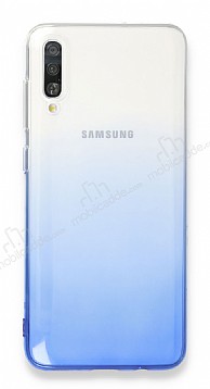 Eiroo Gradient Samsung Galaxy A70 Geili Mavi Silikon Klf