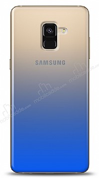 Eiroo Gradient Samsung Galaxy A8 2018 Geili Mavi Rubber Klf
