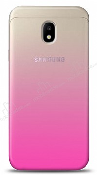 Eiroo Gradient Samsung Galaxy J3 Pro 2017 Geili Pembe Rubber Klf