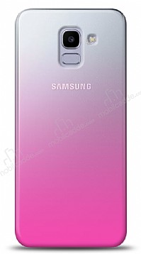 Eiroo Gradient Samsung Galaxy J6 Plus Geili Pembe Rubber Klf