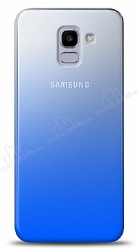 Eiroo Gradient Samsung Galaxy J6 Plus Geili Mavi Rubber Klf