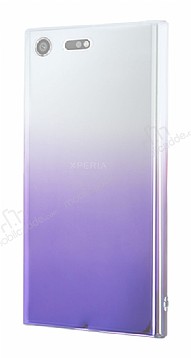 Eiroo Gradient Sony Xperia XZ Premium Geili Mor Rubber Klf
